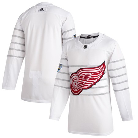 Män NHL Detroit Red Wings Tröjor Blank Vit Adidas 2020 All-Star Authentic